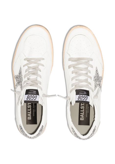 White and grey Ball Star lace-up sneakers - GOLDEN GOOSE -  women GOLDEN GOOSE | GWF00117F00377311325